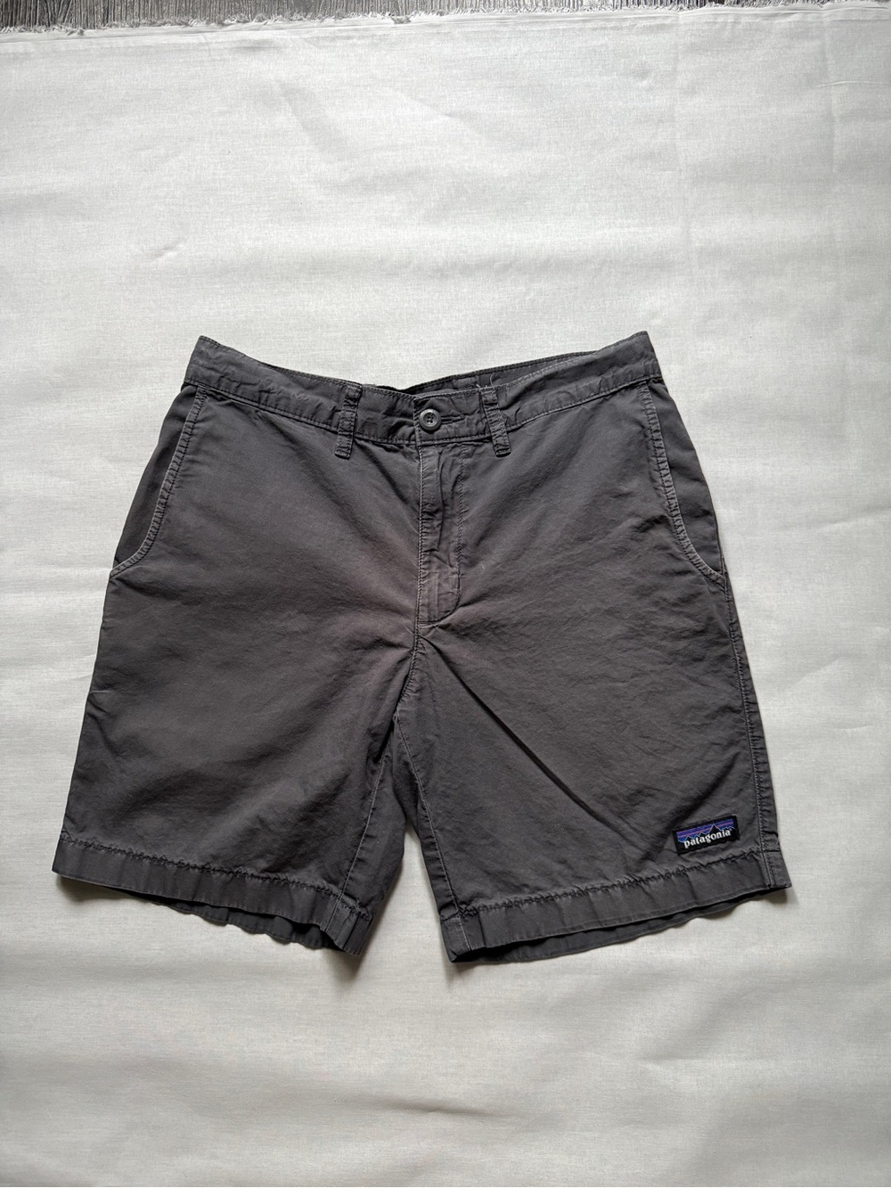Patagonia Men’s Charcoal Flat-Front Shorts